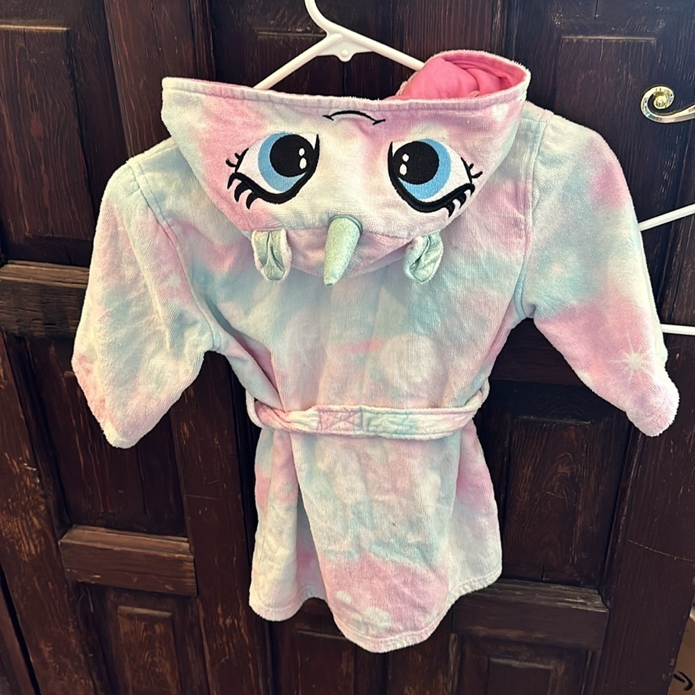 Girls unicorn bath/swim robe - Picture 3 of 5